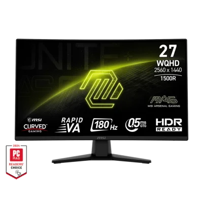 MSI 27 MAG 274CQF 2560x1440 (WQHD) CURVE 1500R RAPID VA 180HZ 0.5MS (GTG) ADAPTIVE-SYNC SIYAH GAMING MONITOR